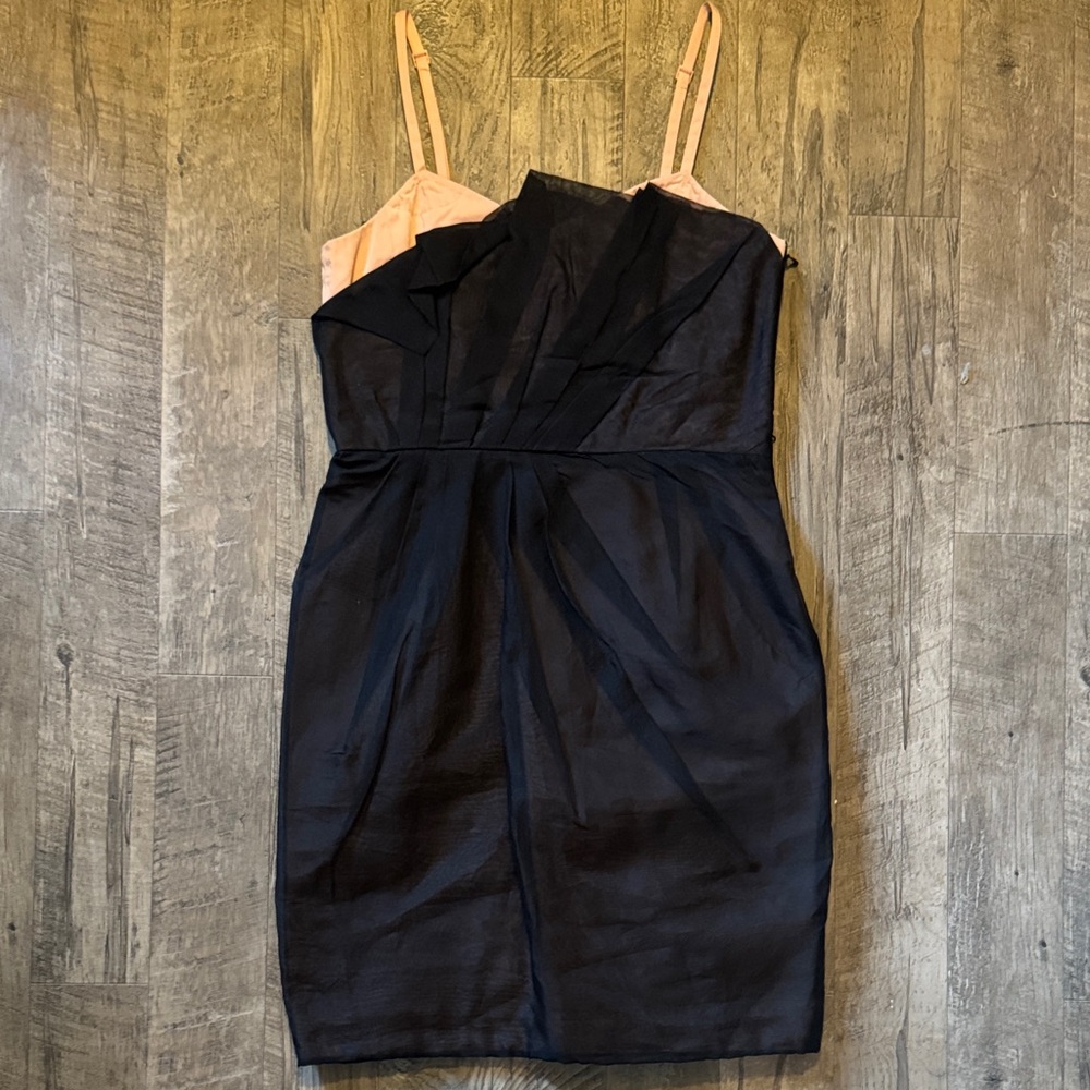 Marc By Marc Jacobs -100% Silk Black and Pink Dress - Size 10
